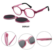 Load image into Gallery viewer, O-Q CLUB Kids Polarized Sunglasses TR90 Optical Children’s Outdoors Glasses Comfortable Flexible Magnetic Clip-on Eyewear T3112