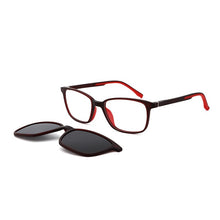 Load image into Gallery viewer, O-Q CLUB Kids Square Glasses Frame Polarized  Myopia Optical Sunglasses Magnetic Clip-on Kids Outdoors TR90 Silicone Eyeglasses