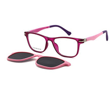 Load image into Gallery viewer, O-Q CLUB Kids Sunglasses Polarized Magnetic Clip-on Boys Girls Glasses TR90 Myopia Prescription Comfortable Eyeglasses T3102