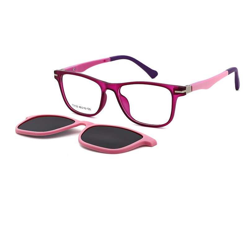 O-Q CLUB Kids Sunglasses Polarized Magnetic Clip-on Boys Girls Glasses TR90 Myopia Prescription Comfortable Eyeglasses T3102