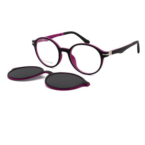 O-Q CLUB Kids Sunglasses TR90 Myopia Prescription Eyeglasses Polarized Magnetic Clip-on Children’s Sunglasses T3101