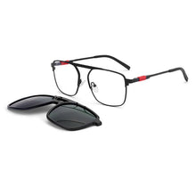 Load image into Gallery viewer, O-Q CLUB Men Sunglasses Magnetic Optical Prescription Glasses Clip On Square Business Metal Men Eyeglasses 69887