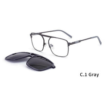 Load image into Gallery viewer, O-Q CLUB Men Sunglasses Magnetic Optical Prescription Glasses Clip On Square Business Metal Men Eyeglasses 69887