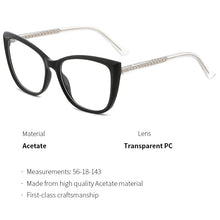 Load image into Gallery viewer, O-Q CLUB Women Glasses Cat Eye Optical Eyeglasses Frames Ultralight Ladies Myopia Eyewear Brand Design FT2137