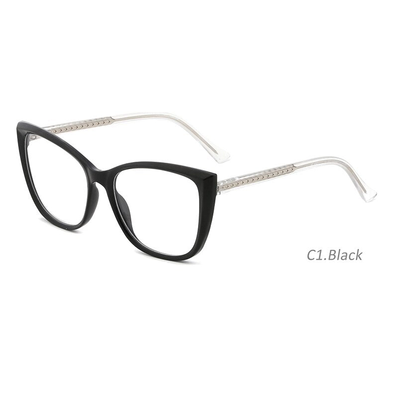 O-Q CLUB Women Glasses Cat Eye Optical Eyeglasses Frames Ultralight Ladies Myopia Eyewear Brand Design FT2137