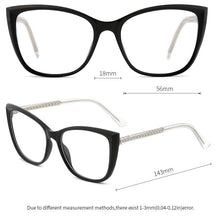 Load image into Gallery viewer, O-Q CLUB Women Glasses Cat Eye Optical Eyeglasses Frames Ultralight Ladies Myopia Eyewear Brand Design FT2137