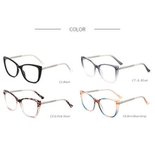 Load image into Gallery viewer, O-Q CLUB Women Glasses Cat Eye Optical Eyeglasses Frames Ultralight Ladies Myopia Eyewear Brand Design FT2137
