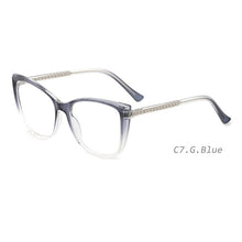 Load image into Gallery viewer, O-Q CLUB Women Glasses Cat Eye Optical Eyeglasses Frames Ultralight Ladies Myopia Eyewear Brand Design FT2137