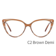 Load image into Gallery viewer, O-Q CLUB Women Glasses Frames Cat Eye  Acetate Spectacles Myopia Optical Prescription  Vintage Eyeglasses MG6108