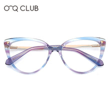 Load image into Gallery viewer, O-Q CLUB Women Glasses Frames Cat Eye  Acetate Spectacles Myopia Optical Prescription  Vintage Eyeglasses MG6108