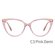 Load image into Gallery viewer, O-Q CLUB Women Glasses Frames Cat Eye  Acetate Spectacles Myopia Optical Prescription  Vintage Eyeglasses MG6108