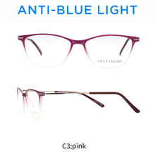 Load image into Gallery viewer, OCCI CHIAR Cat Eye Blue Light Glasses Frame Women Computer Glasses Decorative Myopia Prescription Eyeglasses Frames Fake Eyewear