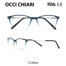 Load image into Gallery viewer, OCCI CHIAR Cat Eye Blue Light Glasses Frame Women Computer Glasses Decorative Myopia Prescription Eyeglasses Frames Fake Eyewear