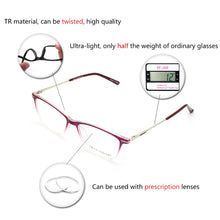 Load image into Gallery viewer, OCCI CHIAR Cat Eye Blue Light Glasses Frame Women Computer Glasses Decorative Myopia Prescription Eyeglasses Frames Fake Eyewear