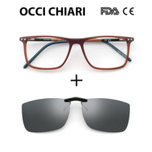 Load image into Gallery viewer, OCCI CHIARI Blue light glasses Frame Eyeglasses Frames Men prescription Acetate Male Spectacle Frames Optical Glasses