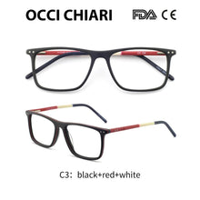 Load image into Gallery viewer, OCCI CHIARI Blue light glasses Frame Eyeglasses Frames Men prescription Acetate Male Spectacle Frames Optical Glasses