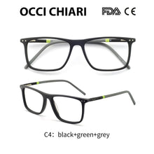 Load image into Gallery viewer, OCCI CHIARI Blue light glasses Frame Eyeglasses Frames Men prescription Acetate Male Spectacle Frames Optical Glasses