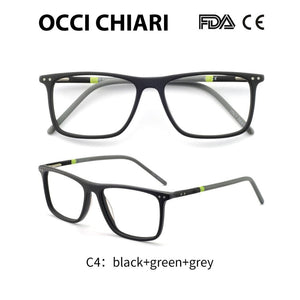 OCCI CHIARI Blue light glasses Frame Eyeglasses Frames Men prescription Acetate Male Spectacle Frames Optical Glasses