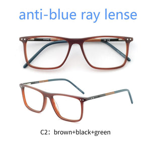 OCCI CHIARI Blue light glasses Frame Eyeglasses Frames Men prescription Acetate Male Spectacle Frames Optical Glasses