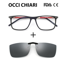 Load image into Gallery viewer, OCCI CHIARI Blue light glasses Frame Eyeglasses Frames Men prescription Acetate Male Spectacle Frames Optical Glasses