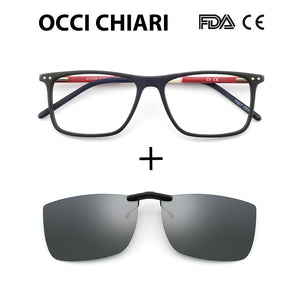 OCCI CHIARI Blue light glasses Frame Eyeglasses Frames Men prescription Acetate Male Spectacle Frames Optical Glasses