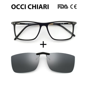 OCCI CHIARI Blue light glasses Frame Eyeglasses Frames Men prescription Acetate Male Spectacle Frames Optical Glasses