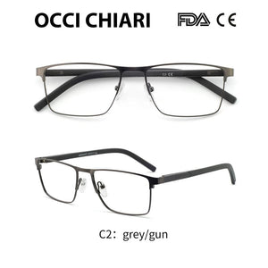 OCCI CHIARI Men Glasses Frame Optical Eyeglasses Frames Clear Lens Male Spectacles Oculos De Grau Father's Day Gift W-CRIFO