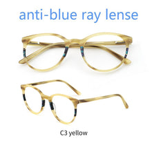 Load image into Gallery viewer, CHIARI Spring Hinges Prescription Lens Medical Optical Eyeglass Woman Frame Stripes Colorful Navy Red Italy Design W-CORRU