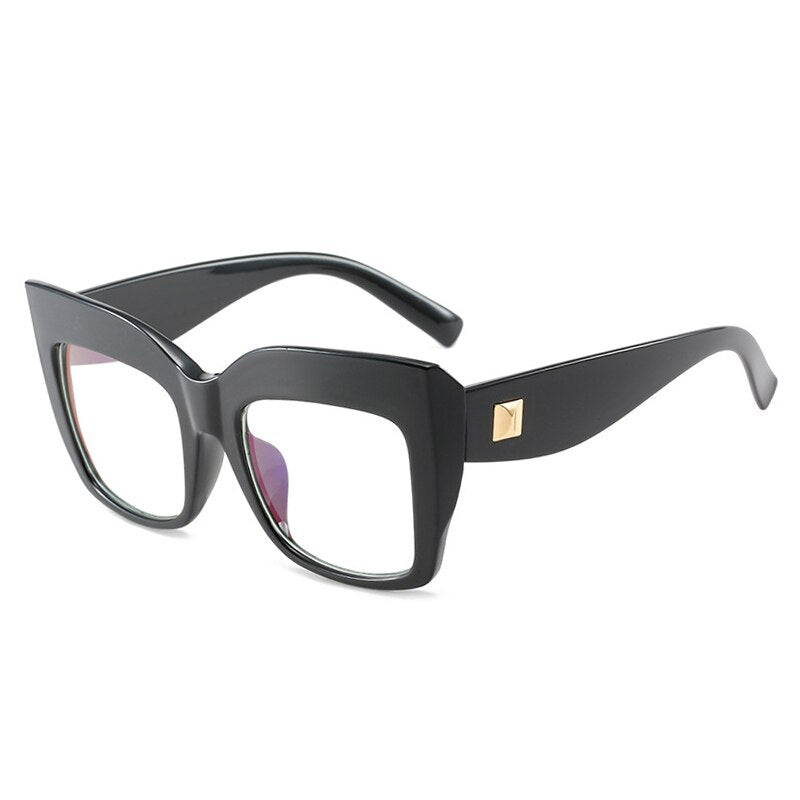 OEC CPO Clear Lens Square Glasses Women Men Vintage Optical Eyeglasses Spectacle Frame Transparent Glasses Unisex O1290