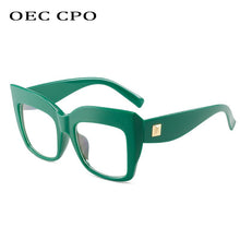 Load image into Gallery viewer, OEC CPO Clear Lens Square Glasses Women Men Vintage Optical Eyeglasses Spectacle Frame Transparent Glasses Unisex O1290