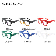 Load image into Gallery viewer, OEC CPO Clear Lens Square Glasses Women Men Vintage Optical Eyeglasses Spectacle Frame Transparent Glasses Unisex O1290