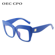 Load image into Gallery viewer, OEC CPO Clear Lens Square Glasses Women Men Vintage Optical Eyeglasses Spectacle Frame Transparent Glasses Unisex O1290