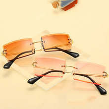 Load image into Gallery viewer, Fashion Popular Rimless Rectangle Sunglasses Women Men Shades Alloy Glasses UV400 O264