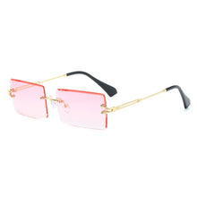 Load image into Gallery viewer, Fashion Popular Rimless Rectangle Sunglasses Women Men Shades Alloy Glasses UV400 O264