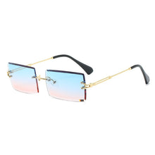 Load image into Gallery viewer, Fashion Popular Rimless Rectangle Sunglasses Women Men Shades Alloy Glasses UV400 O264