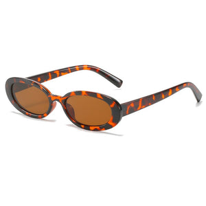 OEC CPO Small Oval Sunglasses Women Brand Designer Elegant Sun Glasses Female Personality Eyeglasses UV400 Oculos