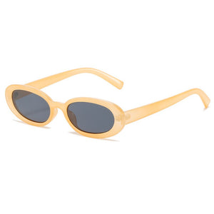 OEC CPO Small Oval Sunglasses Women Brand Designer Elegant Sun Glasses Female Personality Eyeglasses UV400 Oculos