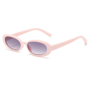 OEC CPO Small Oval Sunglasses Women Brand Designer Elegant Sun Glasses Female Personality Eyeglasses UV400 Oculos