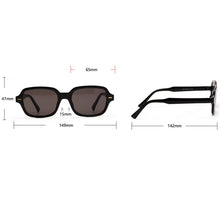 Load image into Gallery viewer, Fashion Unisex Square Sunglasses Men Women Fashion Small Frame Yellow Sunglasses Female Retro Rivet Glasses UV400