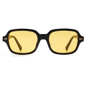 Fashion Unisex Square Sunglasses Men Women Fashion Small Frame Yellow Sunglasses Female Retro Rivet Glasses UV400