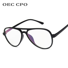 Load image into Gallery viewer, OEC CPO Vintage Clear Glasses Unisex Eyewear Pilot EyeGlass Optical Glasses Frame Transparent Lens O408