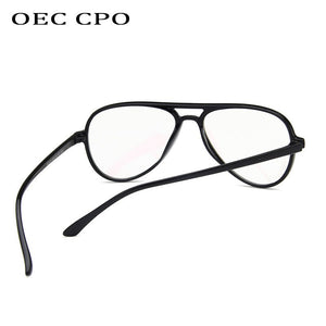 OEC CPO Vintage Clear Glasses Unisex Eyewear Pilot EyeGlass Optical Glasses Frame Transparent Lens O408