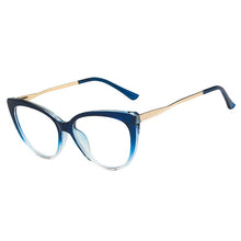 Load image into Gallery viewer, OEC CPO Ladies Optical Cat eye Glasses Women Prescription Eyewear Frame Female Vintage Metal Clear Lens Spectacles O1164