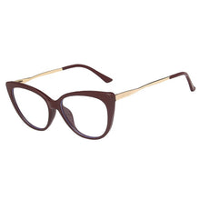 Load image into Gallery viewer, OEC CPO Ladies Optical Cat eye Glasses Women Prescription Eyewear Frame Female Vintage Metal Clear Lens Spectacles O1164