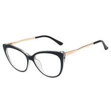 Load image into Gallery viewer, OEC CPO Ladies Optical Cat eye Glasses Women Prescription Eyewear Frame Female Vintage Metal Clear Lens Spectacles O1164