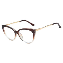 Load image into Gallery viewer, OEC CPO Ladies Optical Cat eye Glasses Women Prescription Eyewear Frame Female Vintage Metal Clear Lens Spectacles O1164