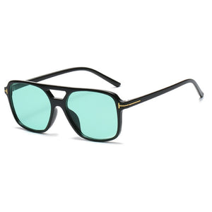 OEC CPO Square Sunglasses Unique Yellow Color Glasses Female Outdoor Ocean Blue Green Party Eyewear UV400 Oculos