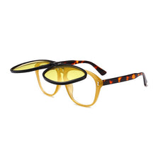 Carica l&#39;immagine nel visualizzatore di Gallery, OEC CPO Oversized Square Sunglasses Women Personality Flip Up Grey Sunglasses Men Double Unisex Goggles Eyeglasses UV400 O215