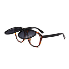 Carica l&#39;immagine nel visualizzatore di Gallery, OEC CPO Oversized Square Sunglasses Women Personality Flip Up Grey Sunglasses Men Double Unisex Goggles Eyeglasses UV400 O215