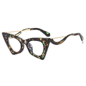 OEC CPO Retro Cat Eye Optical Glasses Frames Women Clear Lens Glasses Female Prescription Eyeglasses Frame E678